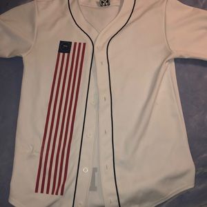 White All American baseball jersey